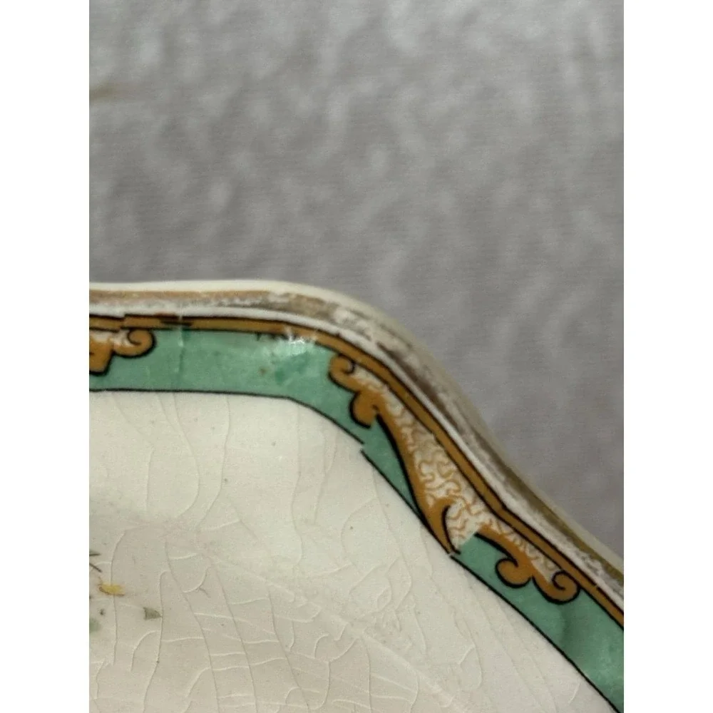 Antique Johnson Bros Pareek England Floral Oval Side Dish Server 8